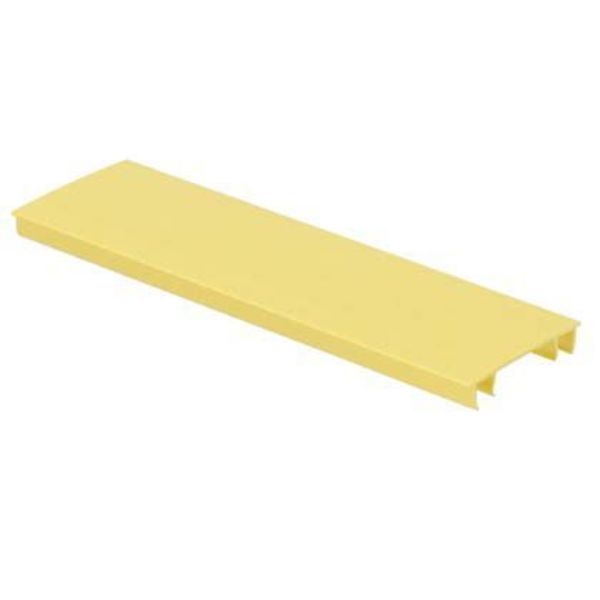 Panduit FIBERRUNNER HINGED COVER, 2X2 SYSTEM SNAP-ON 6FT, LENGTHS YELLOW ROHS HC2YL6